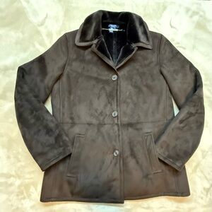 Chaps Dark Brown Teddy Jacket